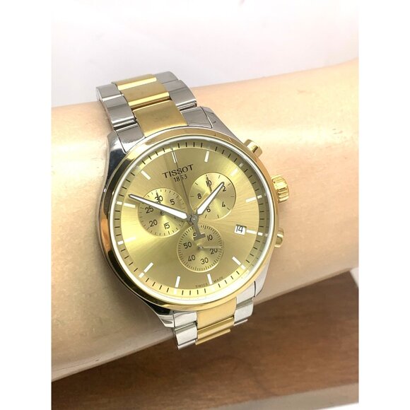 Tissot Men's Watch Chrono XL Swiss Quartz Chronograph Two Tone T1166172202100 - Picture 11 of 14
